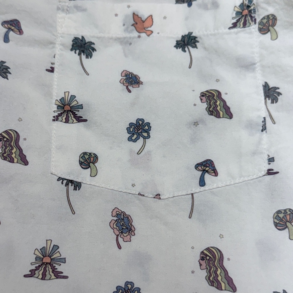 Marine Layer Trippy Icon Shirt - Off White (Size: Large) - Picture 5 of 8